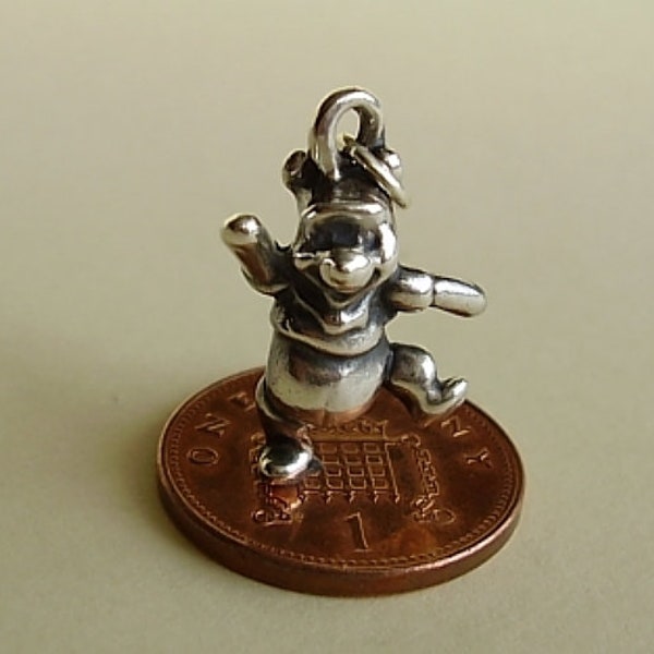 Sterling Silver Pooh Bear Charm