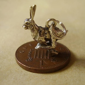 Running Hare Sterling Silver Charm