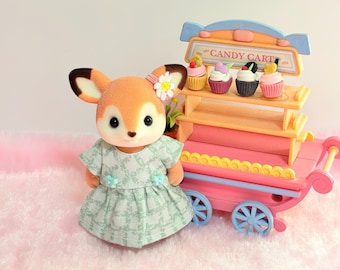 003 # Sylvanian Families Mom & Dad Outfit – Handmade Adult Size Doll Clothes – Calico Critters Parents Dress Set – Miniature Animal Clothing