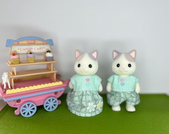 011 # Conjuntos de ropa para mamá y papá de Sylvanian Families: Conjunto de pareja hecho a mano para figuras de adultos