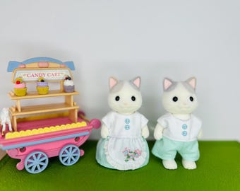 010  # Handmade Sylvanian Families Couple Outfit Set, Mom Dad Clothes