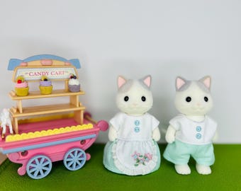 010  # Handmade Sylvanian Families Couple Outfit Set, Mom Dad Clothes
