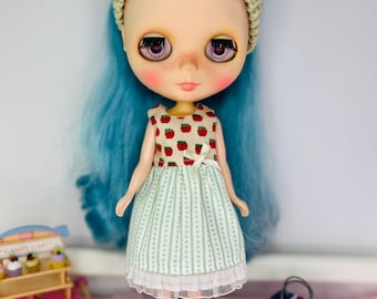 283 # Handmade Neo Blythe Doll Dress –For  Collector Outfit