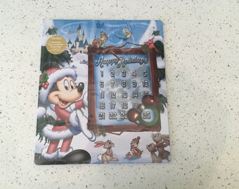 Disney Christmas Advent Countdown Magnetic Calendar with Mickey, Chip, Dale & Thumper