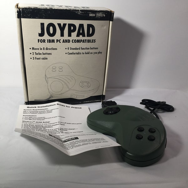 Vintage Joypad Joysticks For IBM PC and Compatibles with Box from CompUSA