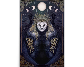 Home DÃcor Celtic Welsh Goddess Blodeuwedd Blodeuedd Owl Beautiful Queen Figurine Birthe Home DÃcor Celtic Welsh Goddess Blodeuwedd Blodeuedd Owl Beautiful Queen Figurine Birthe