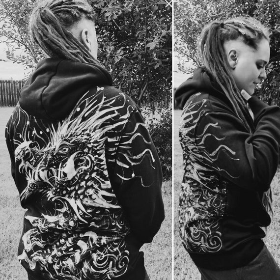 Custom Bleached Hoodie With Design of Your Choice Bleach Art Etsy