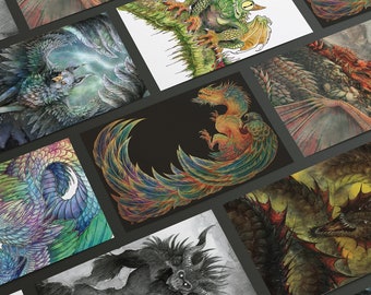 Welsh Monsters and Mythical Beasts - Postcards - Individual - A6 - Art Postcards