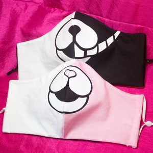 Danganronpa Monokuma Monomi HTV Face Mask *Made to Order*