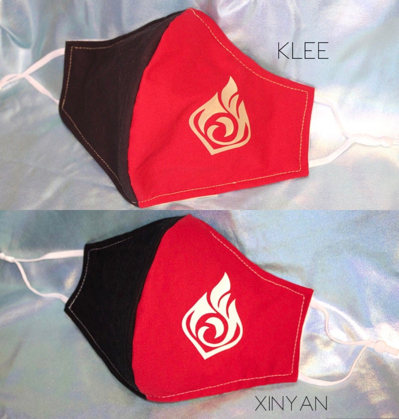 Genshin Impact Inspired HTV Face Masks made to Order Etsy Hong Kong