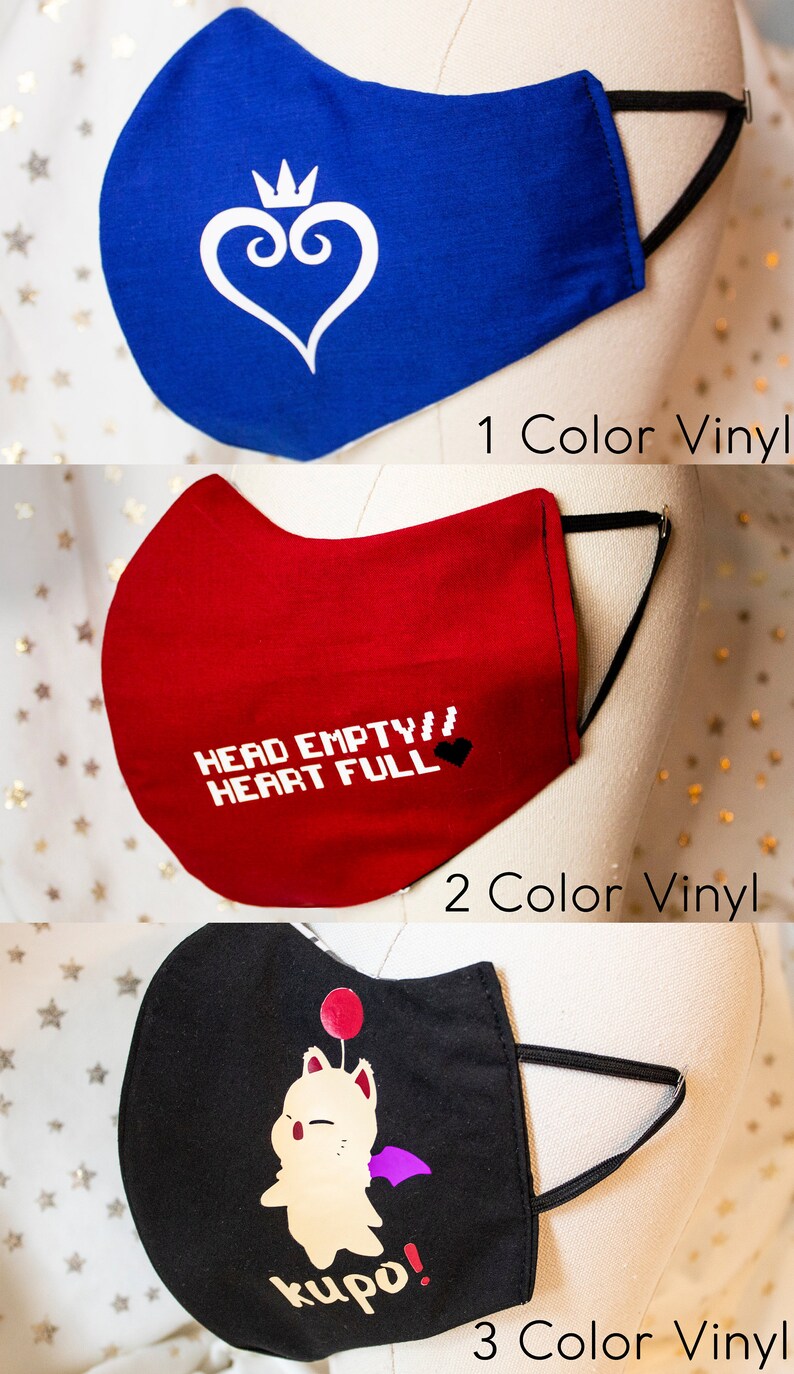Custom HTV Face Masks made to Order Etsy