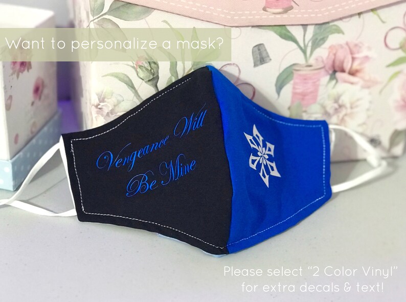 Custom HTV Face Masks made to Order Etsy