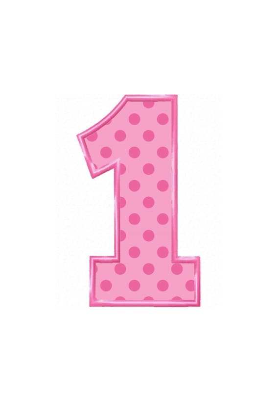 Download Applique No 1 4 Sizes Svg Format Machine Embroidery Etsy