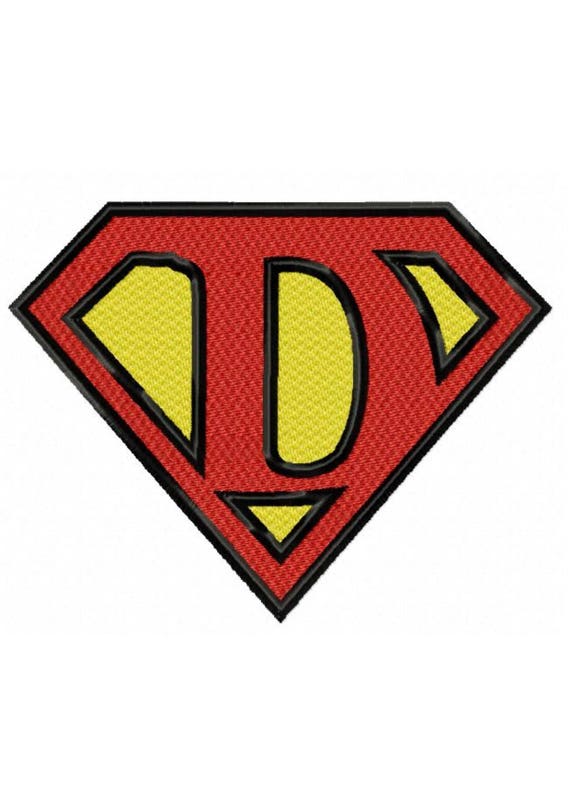 Superman Letter D...Instant Download...Pattern Fill Machine | Etsy