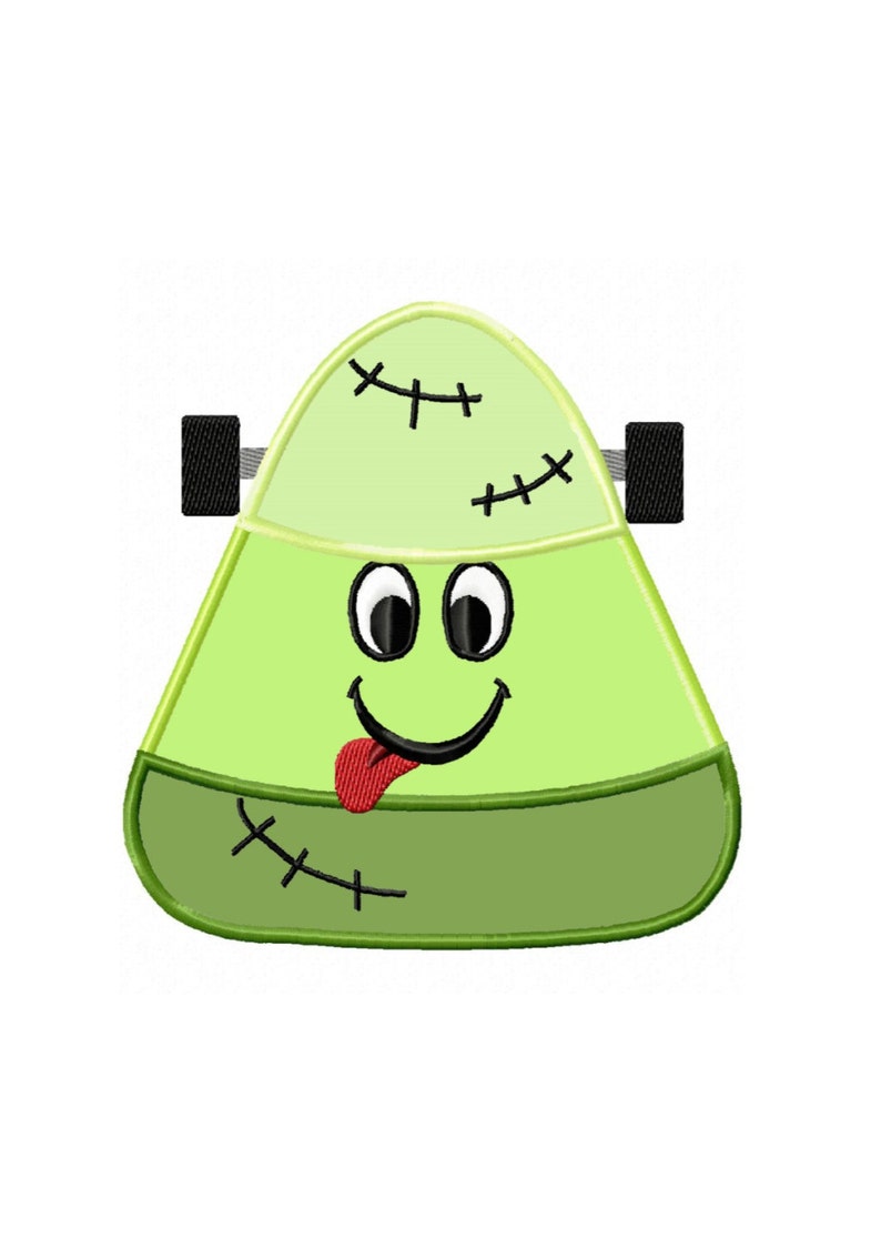 Frankenstein Candy Corn instant Download applique Machine Etsy