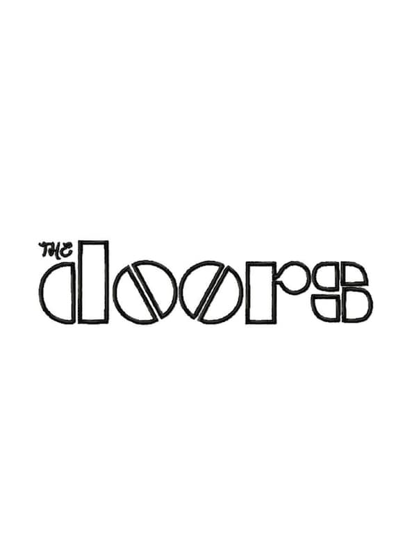 The Doors Logo 3 sizes Solid Fill Machine Embroidery DESIGN | Etsy