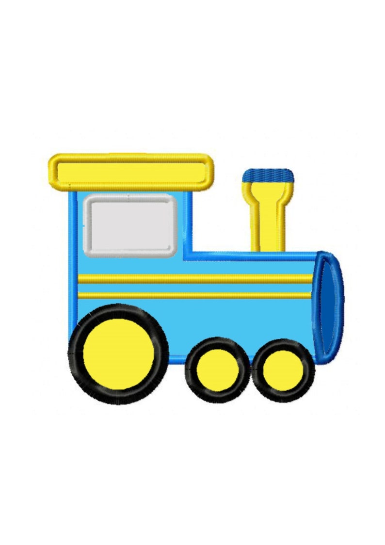 Train Engine Applique Machine Embroidery Design No 319 Etsy