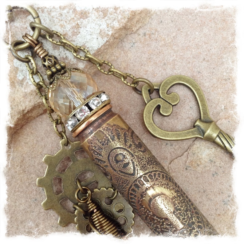 Bullet Necklace Shell Casing Necklace Bullet Jewelry Brass Etsy
