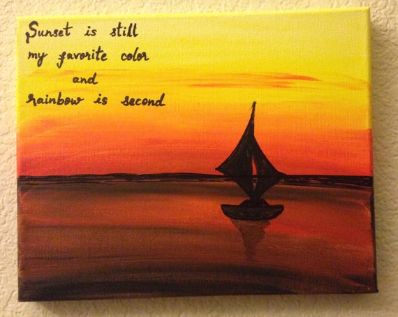 Coucher De Soleil Art Coucher De Soleil Citations Citations Toile Toile Devis Peinture Colorée Dart Océan Décor Nature Peinture Acrylique Peinture