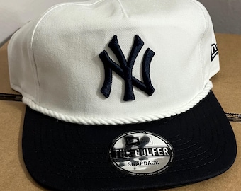 New York Yankees Mitchell & Ness Snapback Cream/black - Etsy display picture 1
