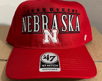 NWT Nebraska Cornhuskers snapback hat cap jersey logo University of Nebraska basketball football Huskers