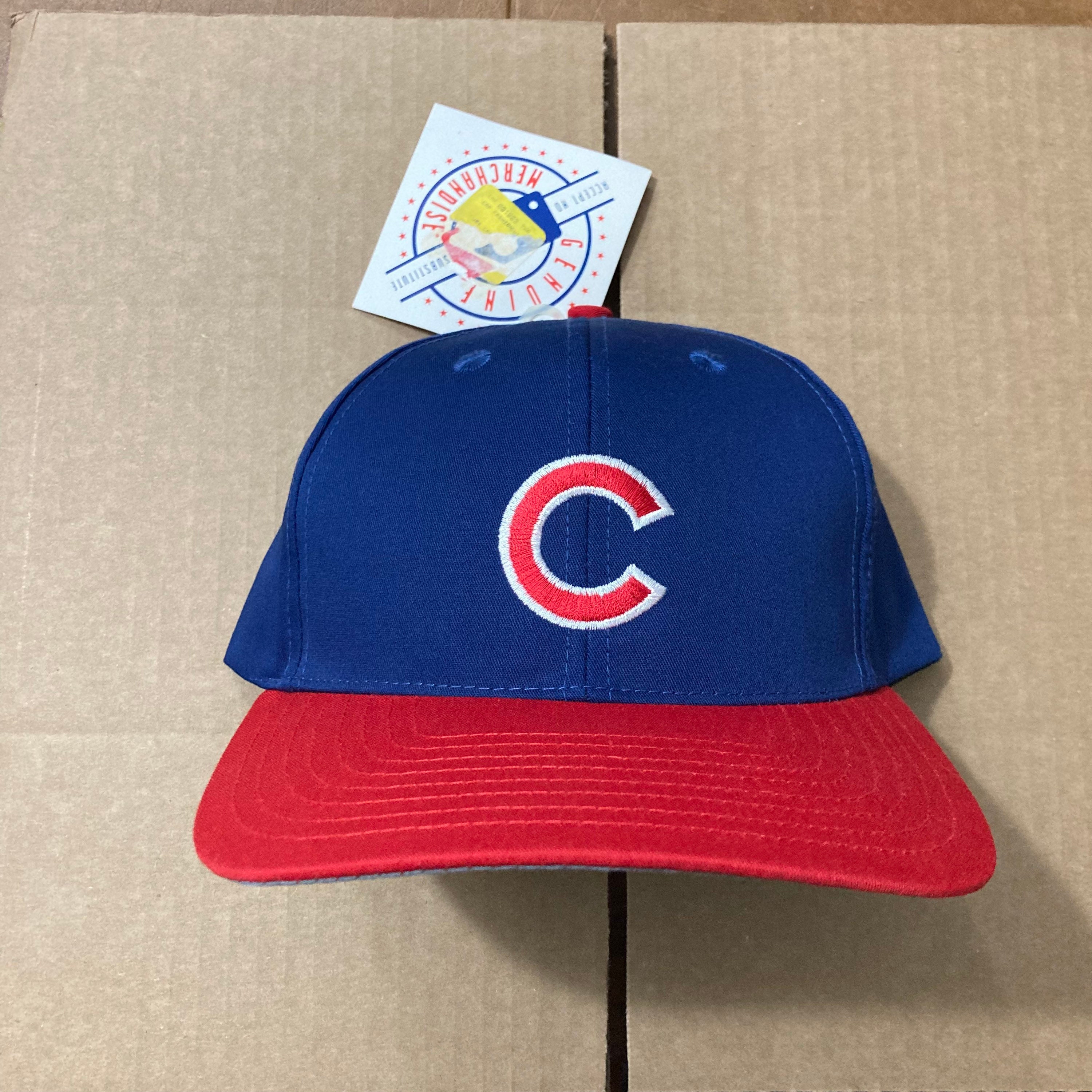 Vintage 90s Chicago Cubs Twins Enterprise MLB Baseball Cap Hat SPELLOUT