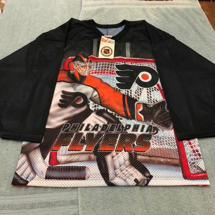 00's Mike Richards Philadelphia Flyers Alternate CCM NHL Jersey Size Large  – Rare VNTG