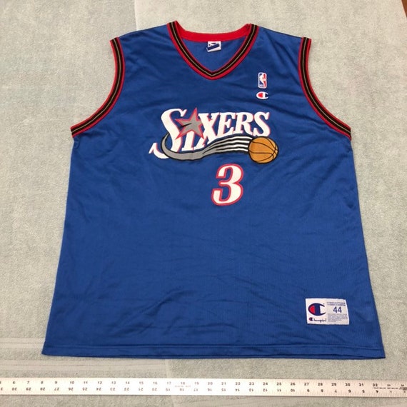 allen iverson blue phila jersey