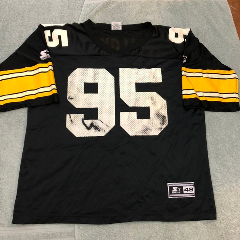 Vintage 90s Pittsburgh Steelers starter greg lloyd jersey size Etsy