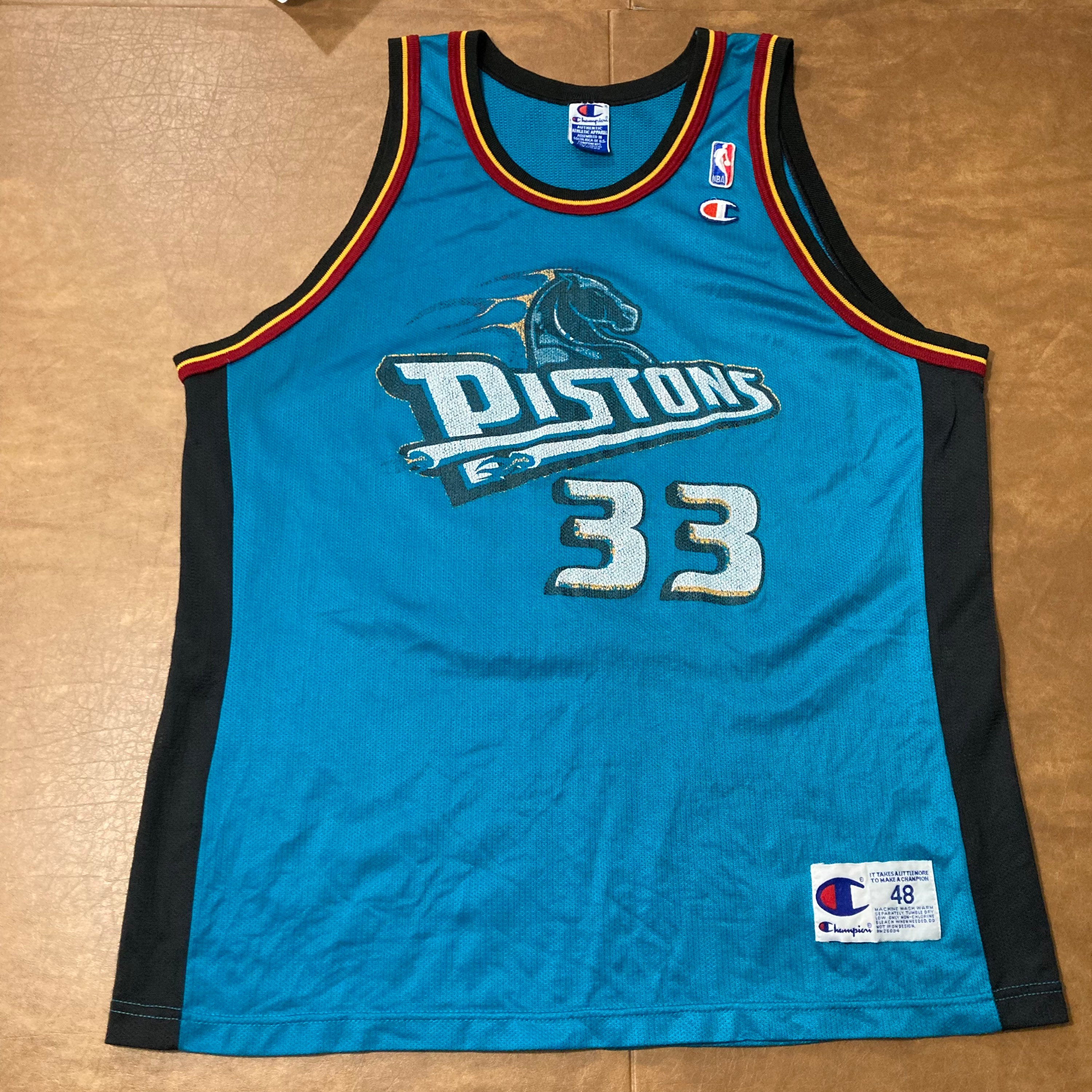 Vintage Champion Brand Detroit Pistons Grant Hill Reversible