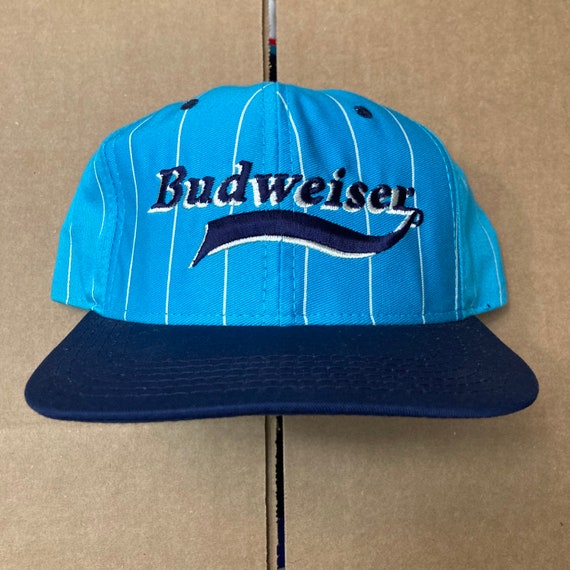 Vintage DS Budweiser snapback hat cap bud light b… - image 1