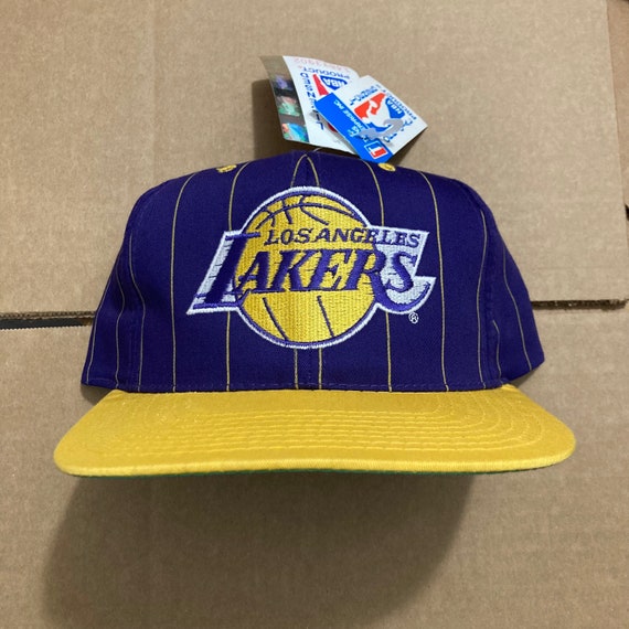 NBA Lakers Pinstripe Snap-Back Hat