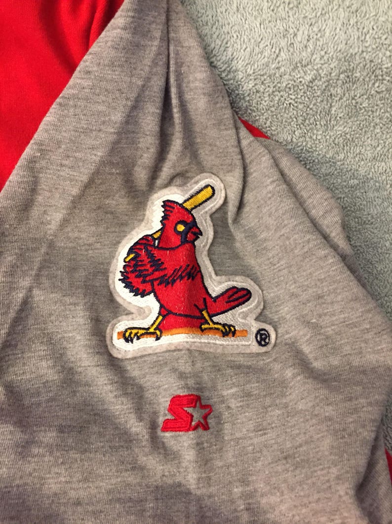 Vtg starter St. Louis Cardinals jersey hooded button up shirt Etsy