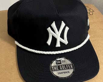 Casquette New Era Yankees Authentique - Baseball Cap Réglable Strapback - 100% Coton Blanc