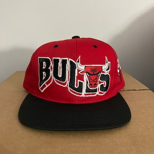 vintage Chicago Bulls Snapback hat Jordan era 90s nba basketball