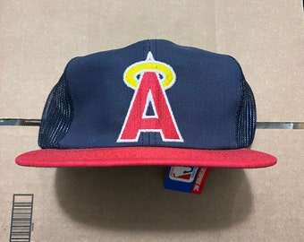 NWT vintage California Angels snapback trucker hat Los Angeles Anaheim baseball MLB