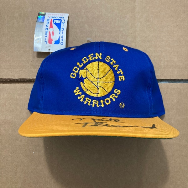 NWT Vintage Golden State Warriors snapback hat with Nate Thurmond autograph
