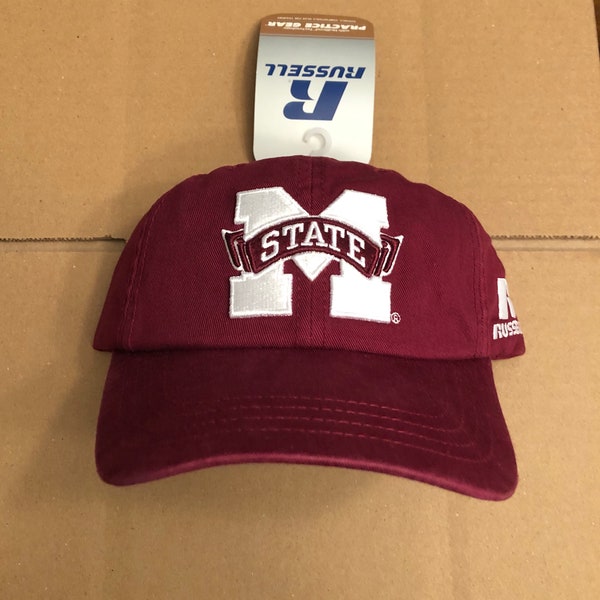 vintage NWT Mississippi State University dad hat cap Snapback Maroon Bulldogs