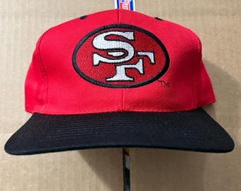 NWT vintage San Francisco 49ers snapback hat SF football red black