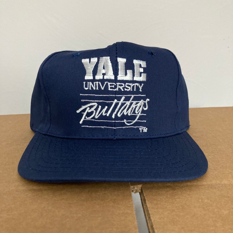 Vintage Yale Bulldogs snapback hat 90s Yale University