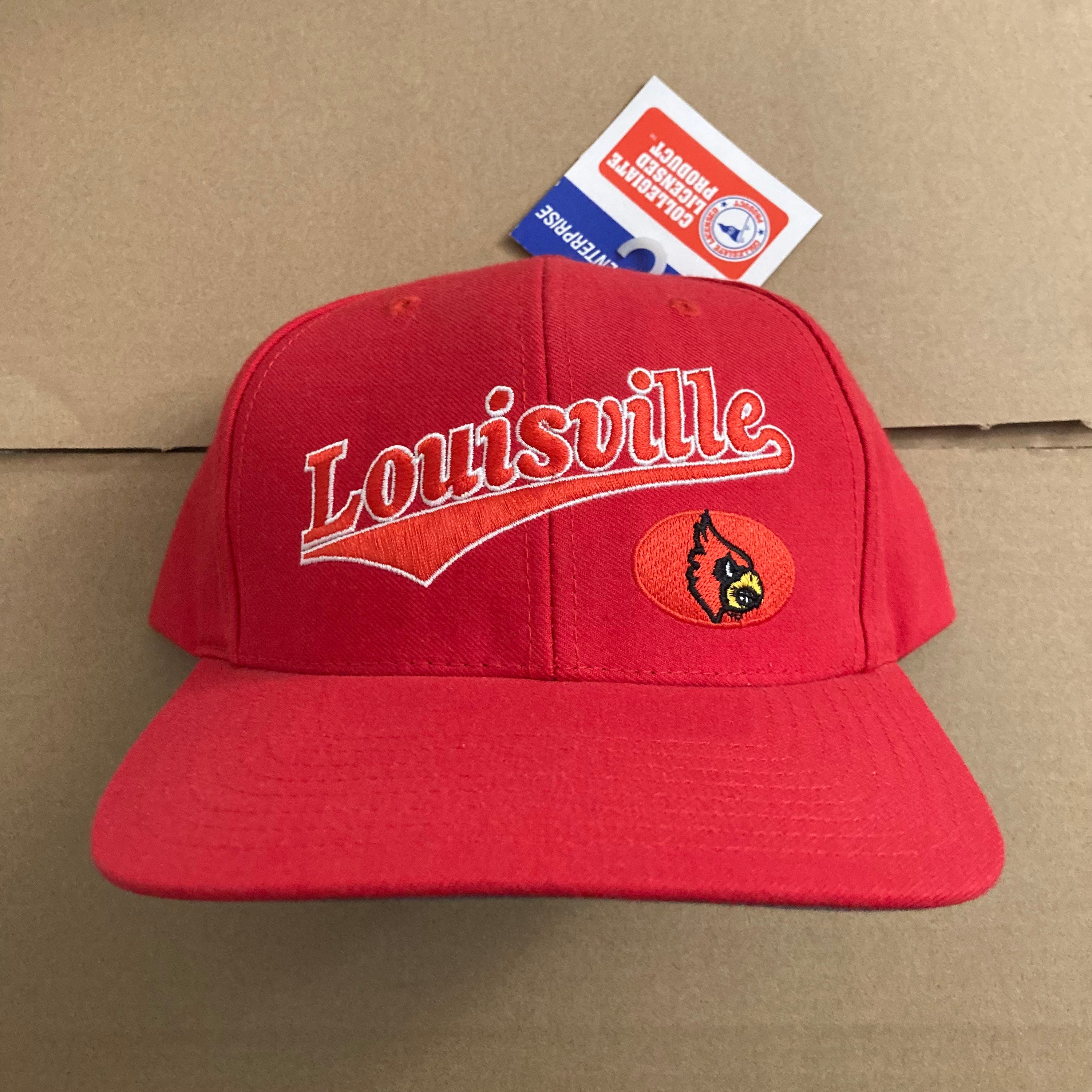 Vintage Louisville Cardinals Snapback Hat Cap University of 