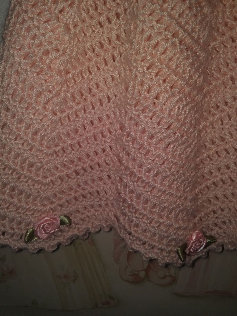 The Cutest Crochet Soft-Pink BabyToddler Dress!