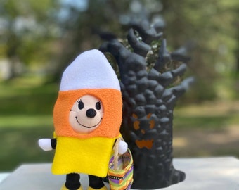 Disney Halloween Candy Corn Nuimos costume, fits Nuimos fashion dolls, dress-up outfit, Nuimo accessories, Boo to You, Boo Bash, treat bag