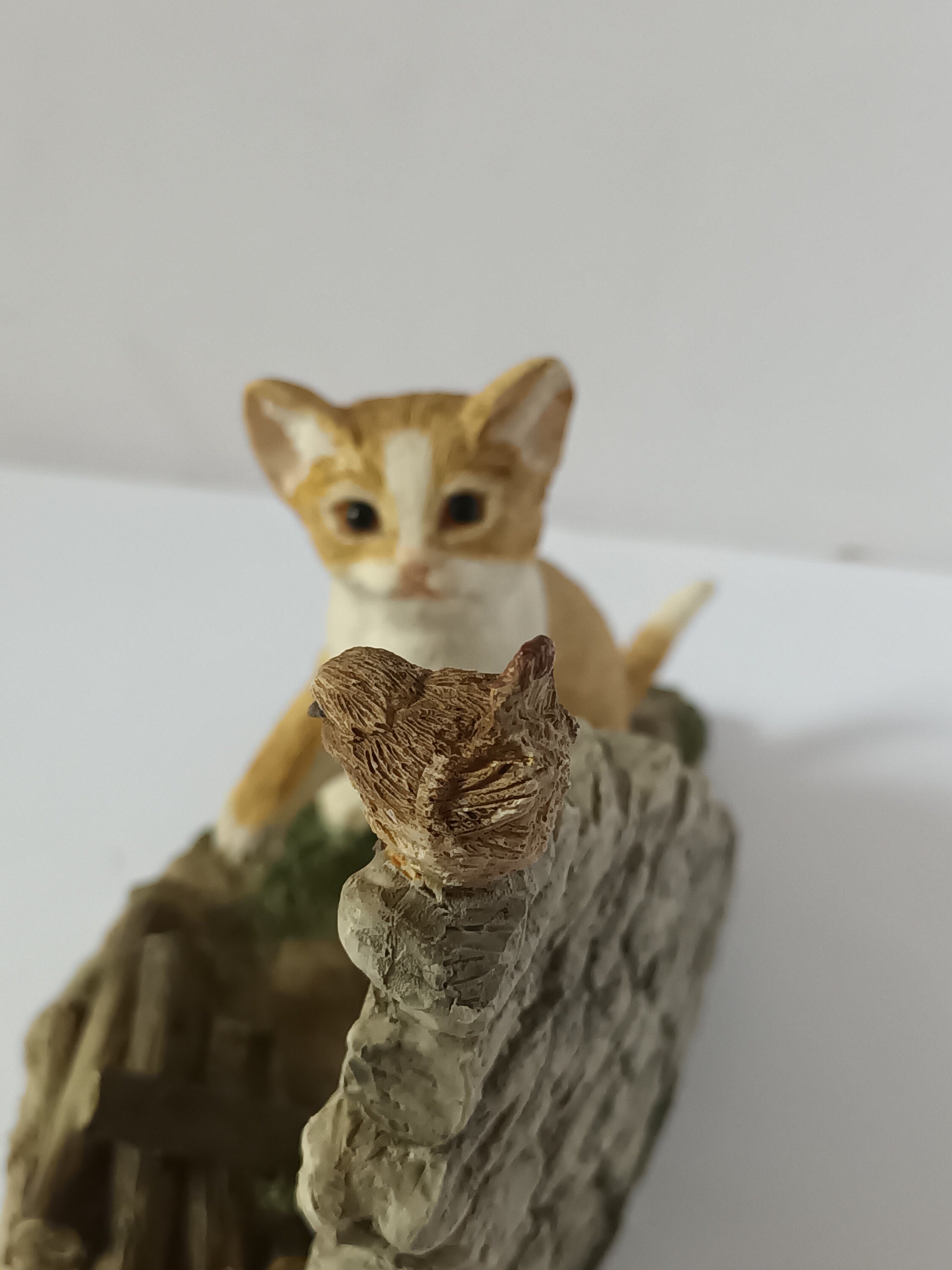 Sherratt & Simpson Kitten and Wren Resin Figurine (2005) - Etsy