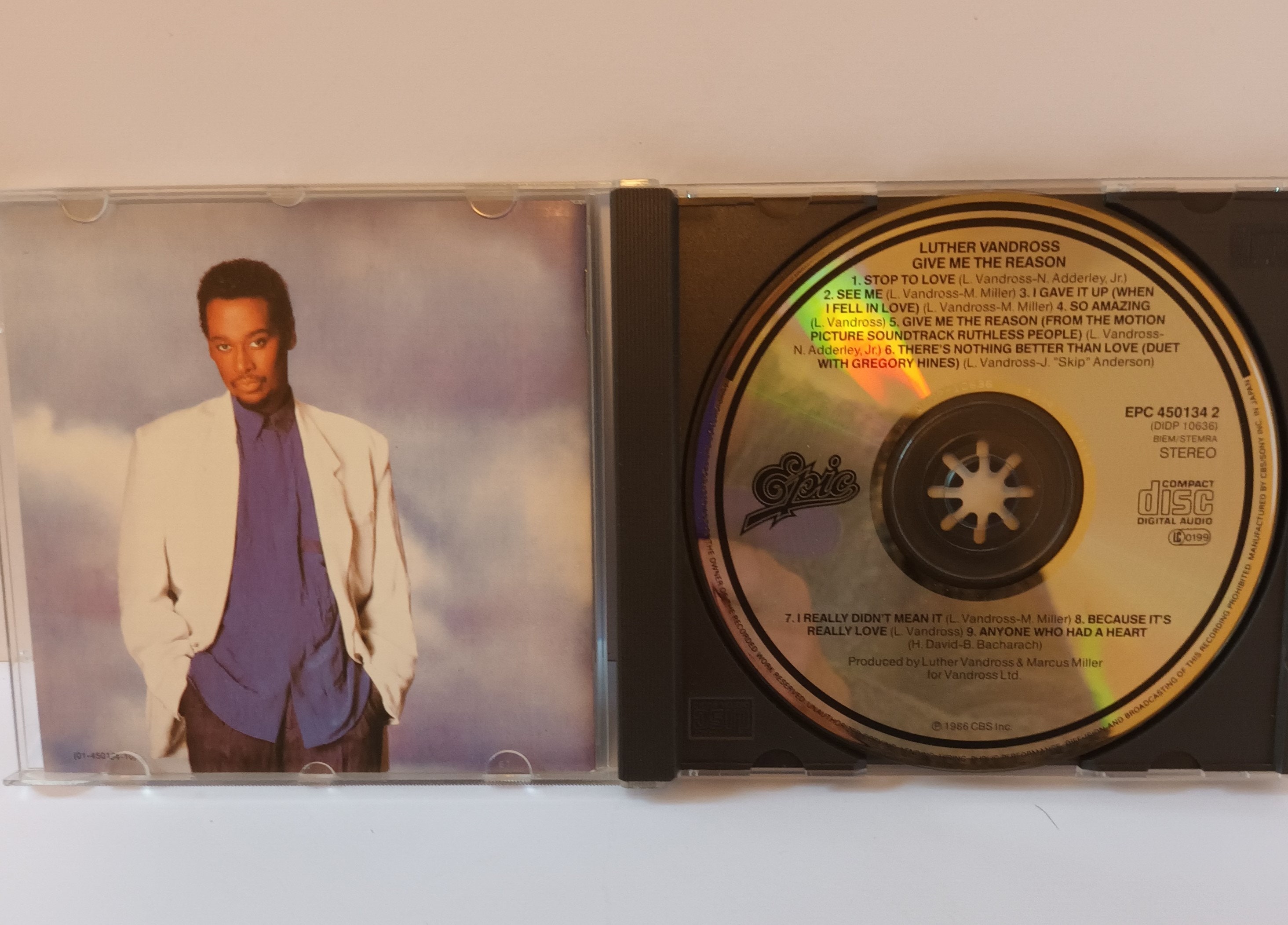 1986 Luther Vandross CD 'give Me the Reason' CBS Records - Etsy