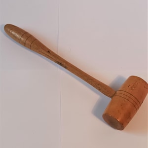 Solid Wooden Mallet Auction Gavel Hammer 25cms 10&quot;