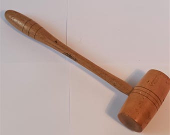 堅い木製のマレットオークションガベルハンマー25cms 10