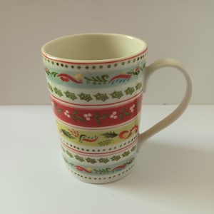 Portmeirion Christmas Mug &#39;Christmas Wish&#39; 4 3/8&quot; 11cms