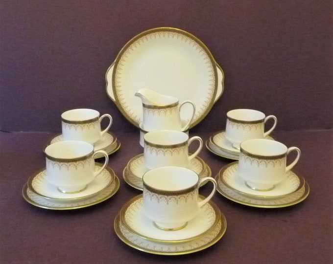 SALE Mid Century Paragon China Tea Set 'athena' Gold Etsy