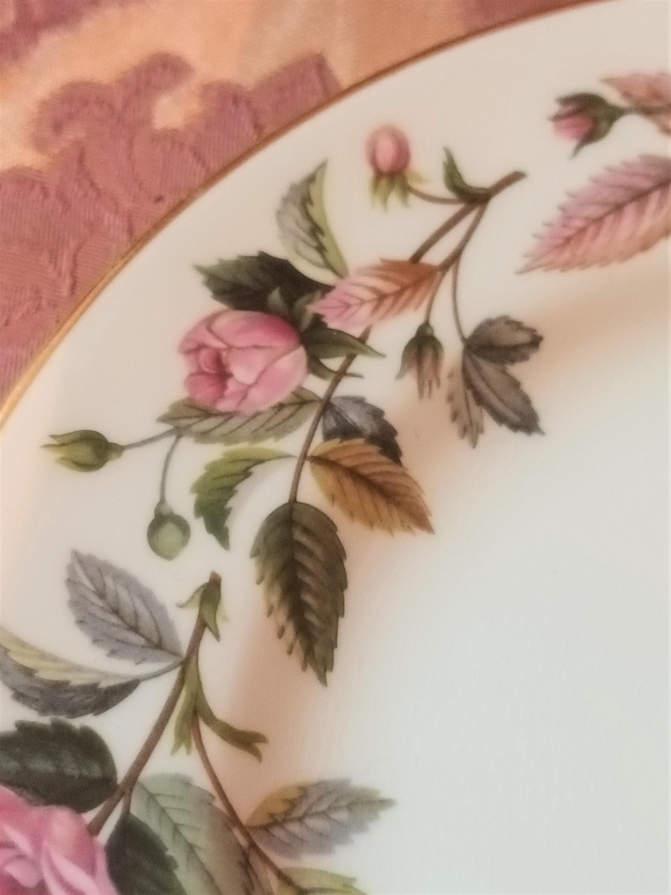 Wedgwood 'hathaway Rose' Tea Cup, Saucer and Side Plate Pink Roses